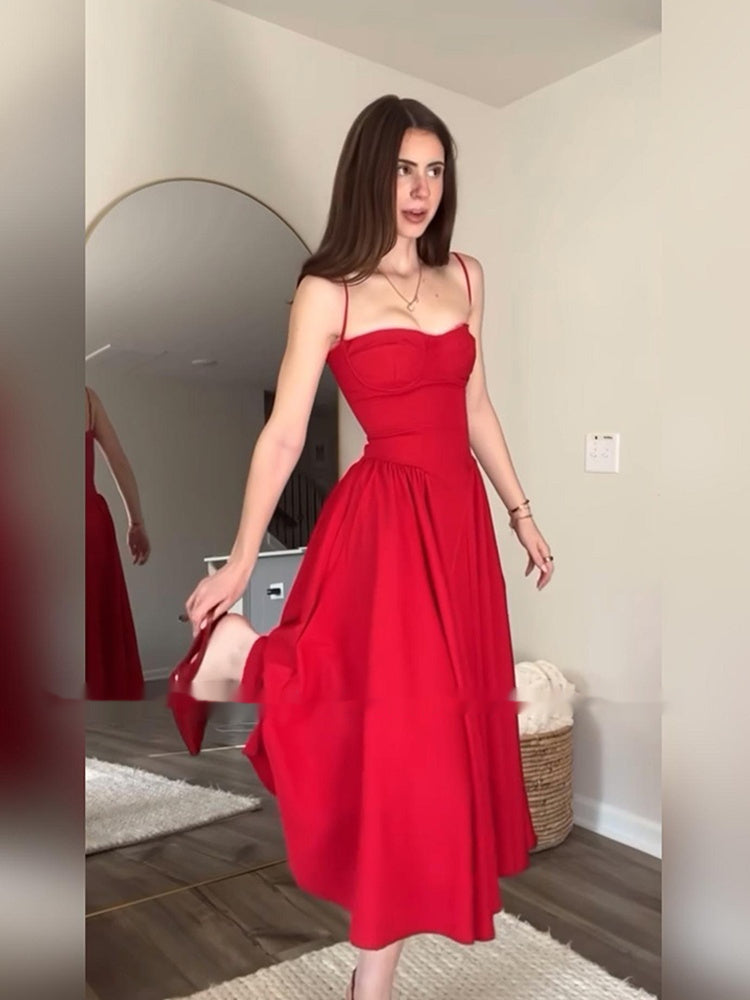 Vintage Court Style Strap Dress