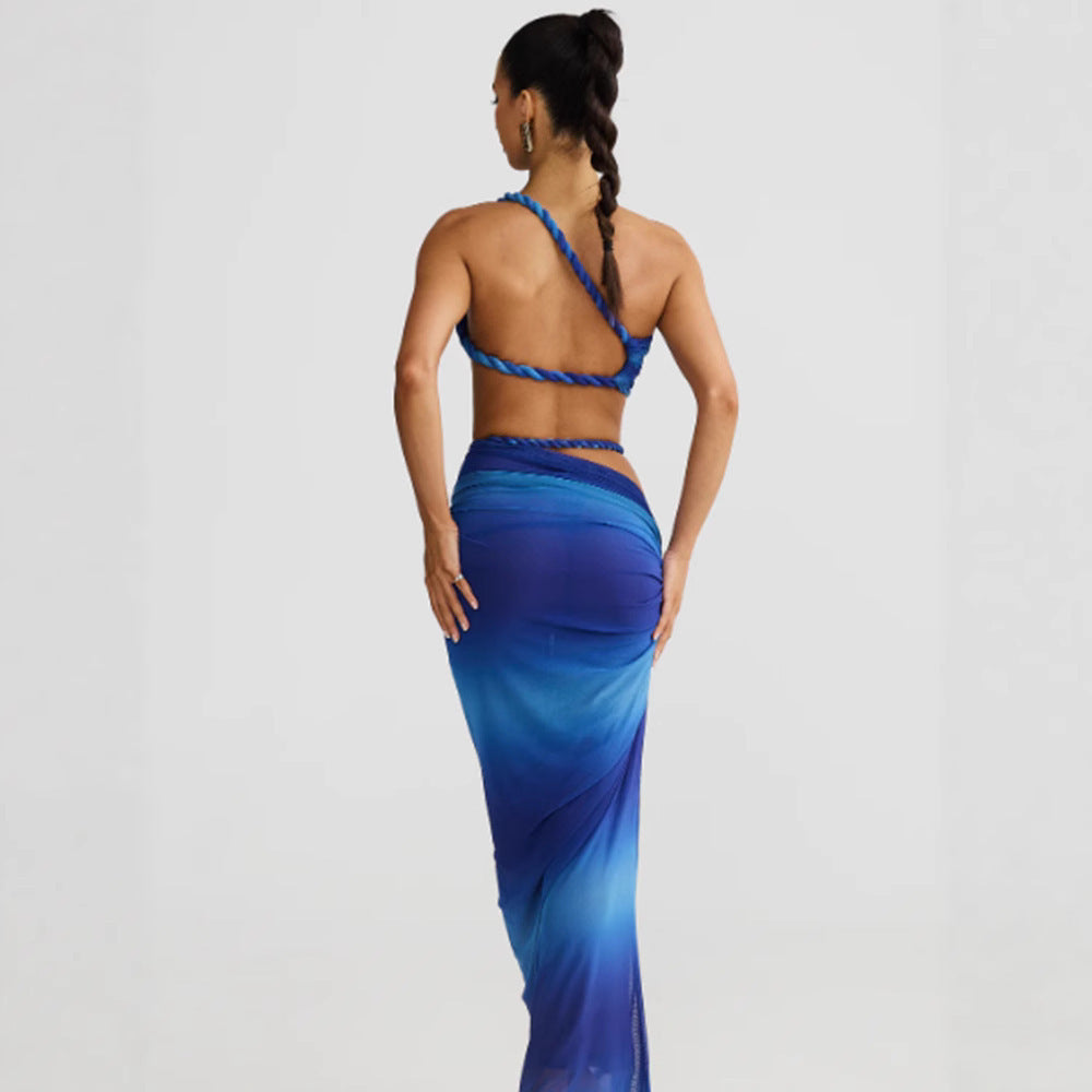 Sling Sleeveless Sheath Backless Dress