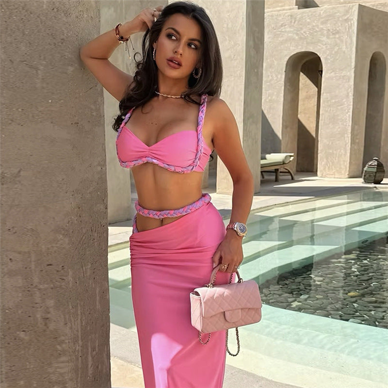Camisole Sexy Slim Side Slit Skirt Dress