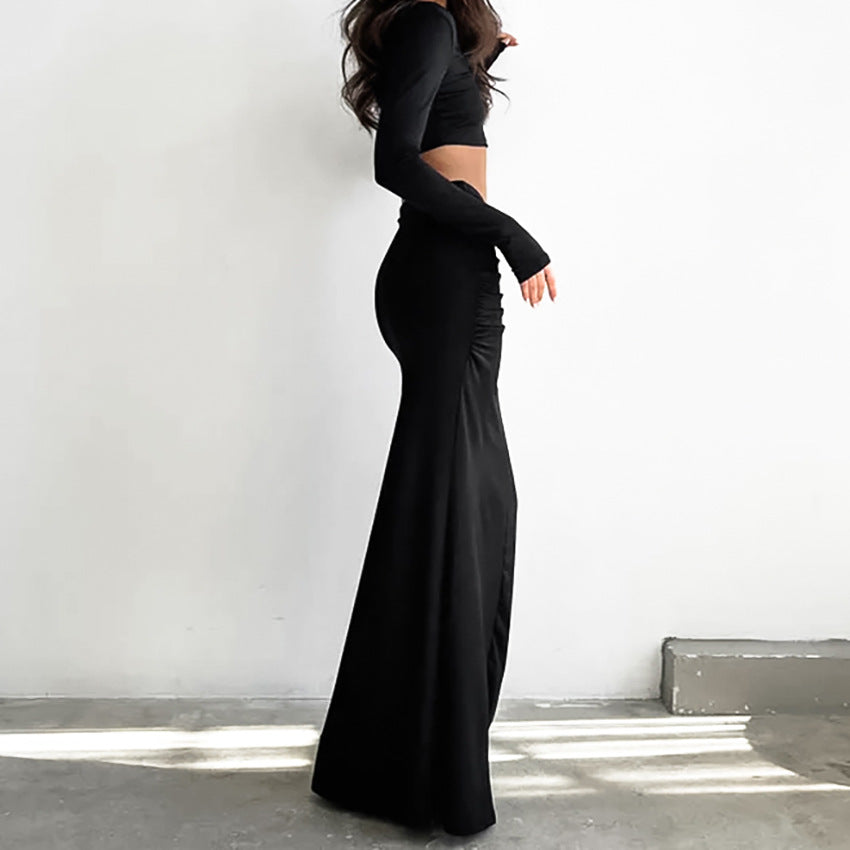 Fishtail Black Skirt
