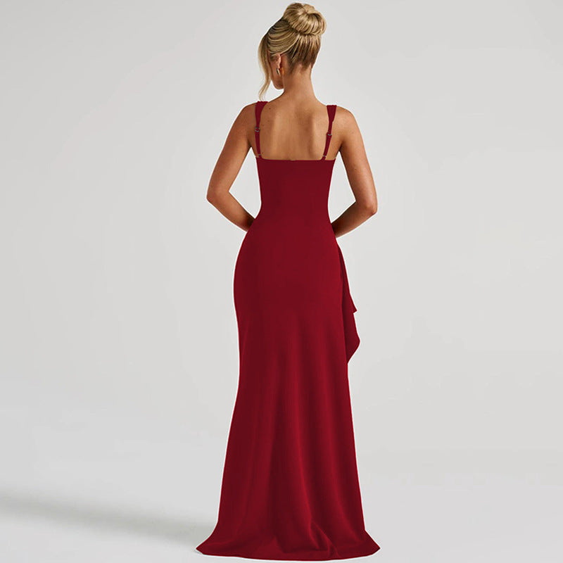 Sling High Slit Dress