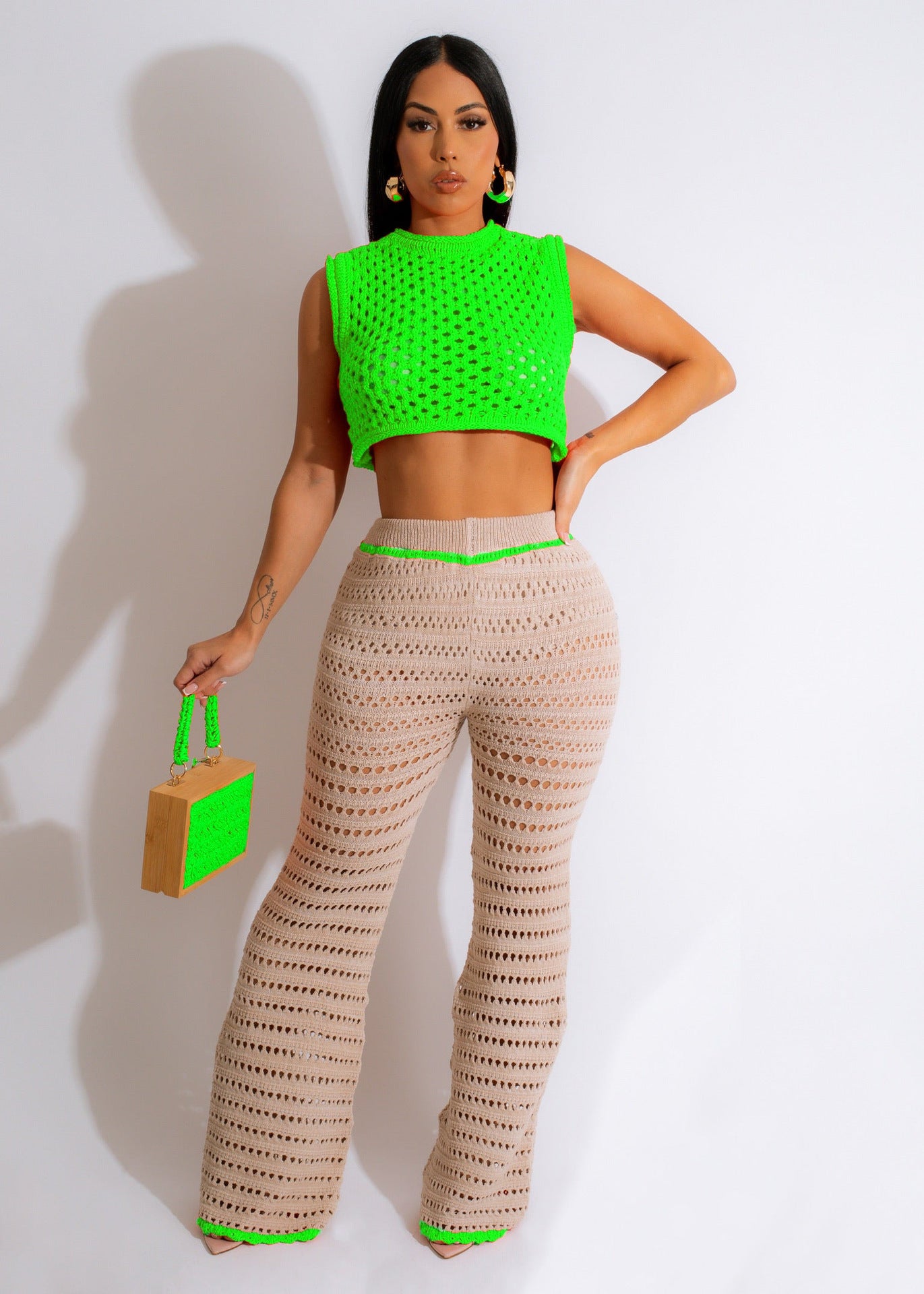 Knitted Hand Crochet Suit