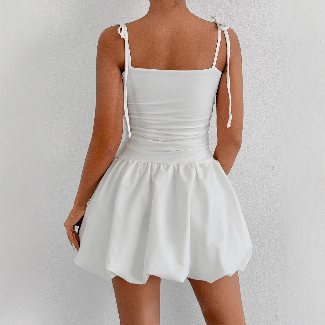 Slim Strap Tube Short Dress