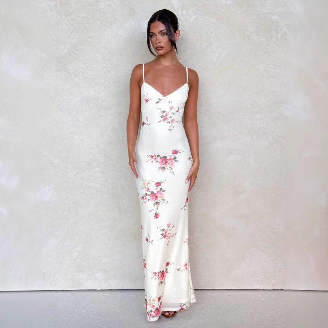Slim-fit Backless Sling Dress