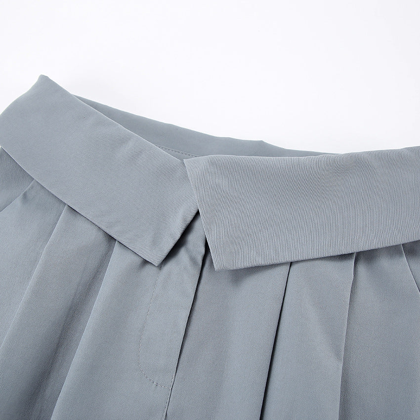 Preppy Style Short Pleated Skirt