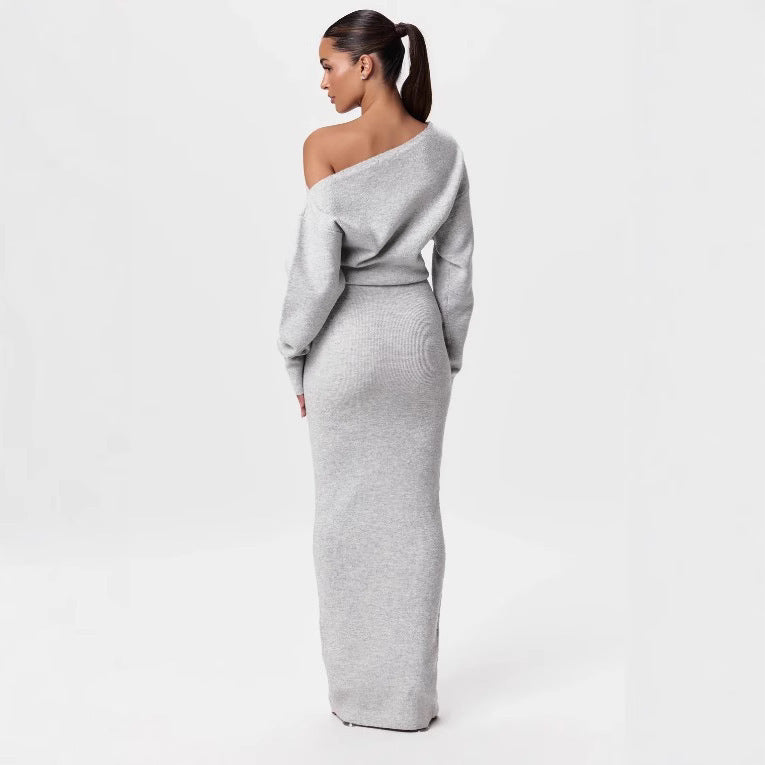 Long Sleeve Slim Fit Elegant Dress