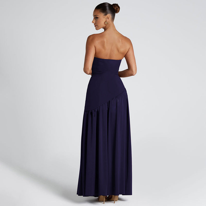 Split Backless Elegant Streamer Dress