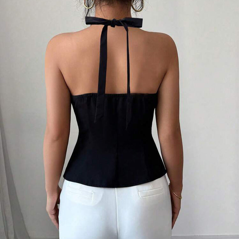 Backless Halter Vest