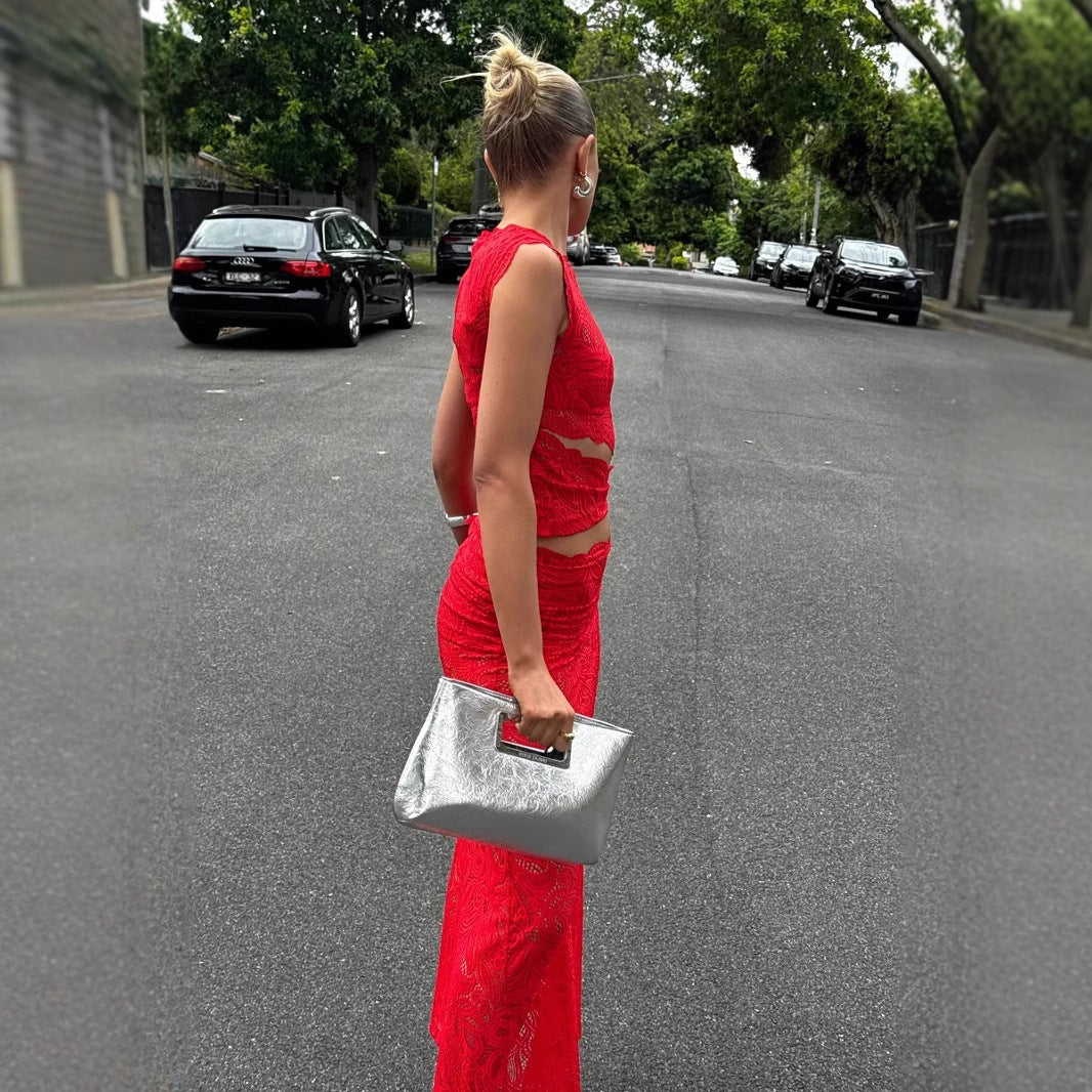 Hollow Out Irregular Dress