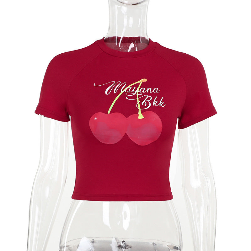 Slim-fit All-match T-shirt Women