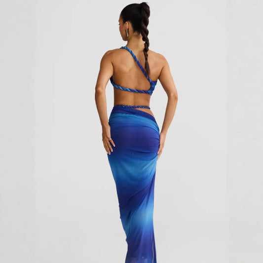Sling Sleeveless Sheath Backless Dress