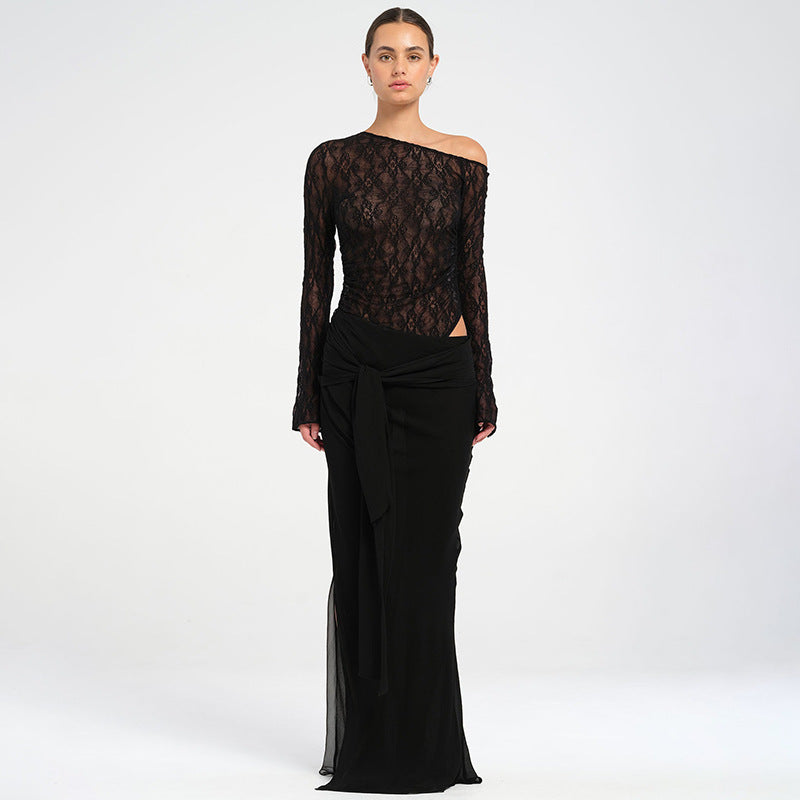 Mesh One-piece Dress