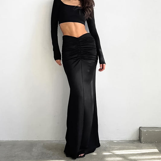Fishtail Black Skirt