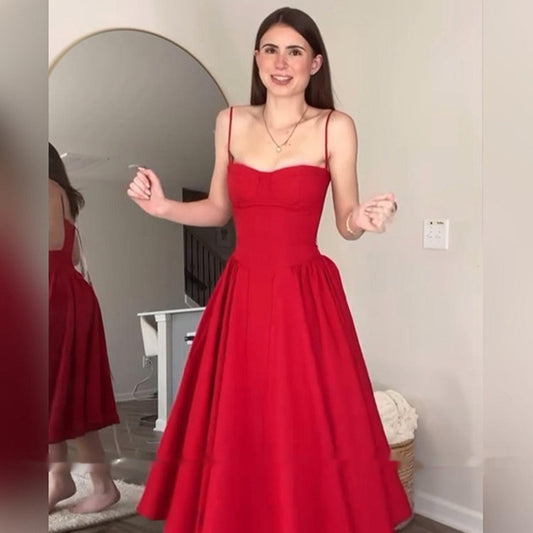 Vintage Court Style Strap Dress