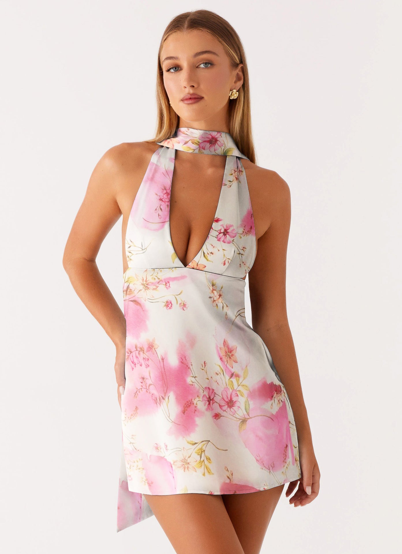 Backless Mini Dress