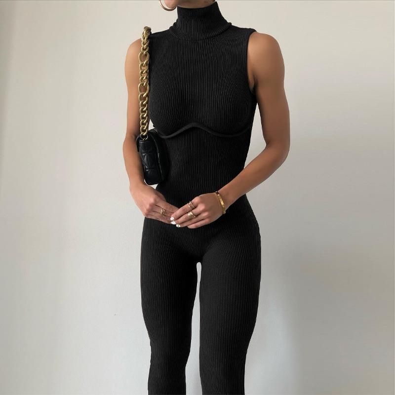 High-necked Yoga Jumpsuit