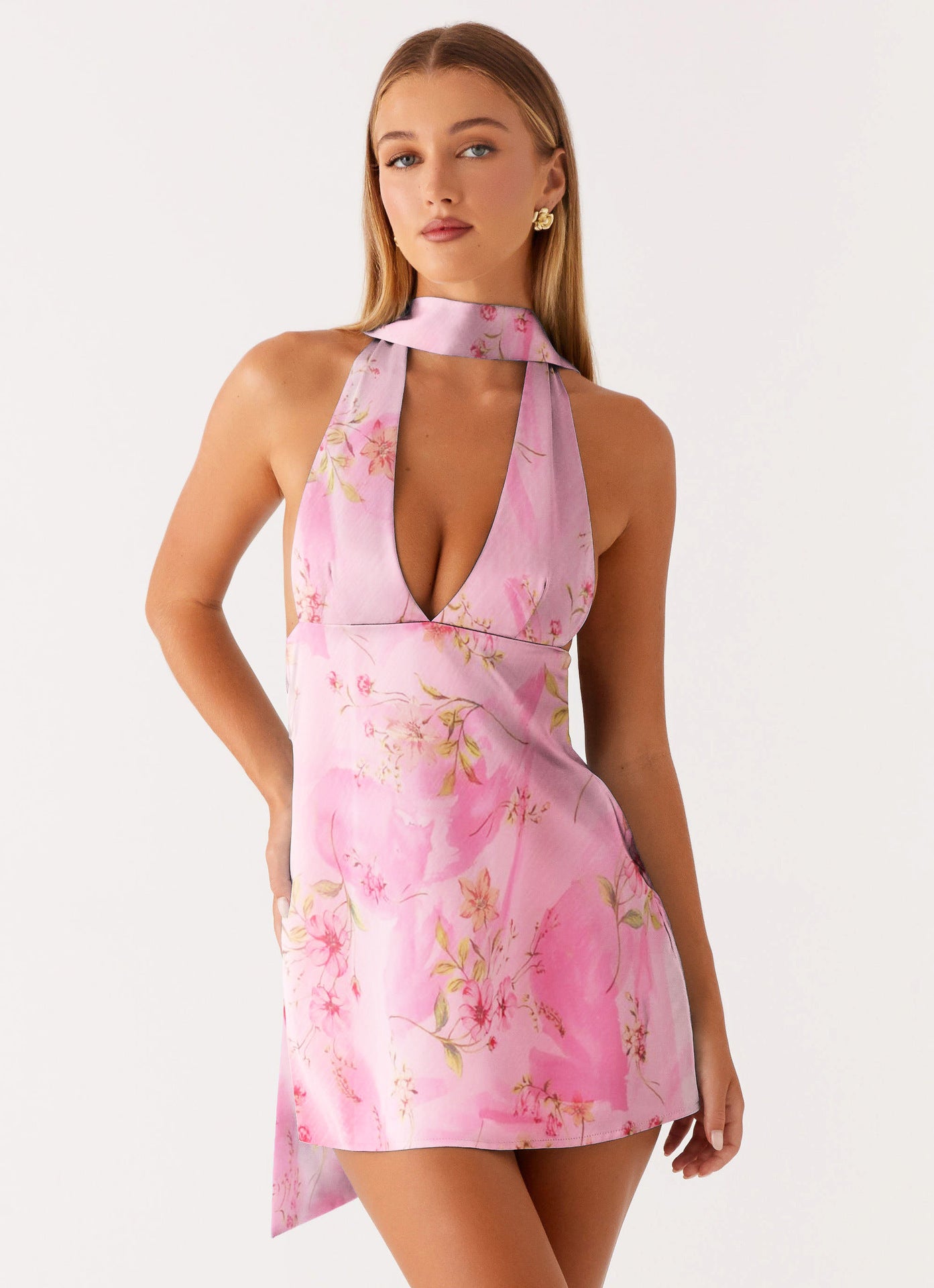Backless Mini Dress