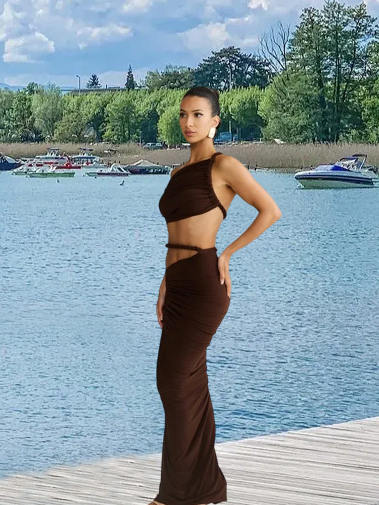 Sling Sleeveless Sheath Backless Dress