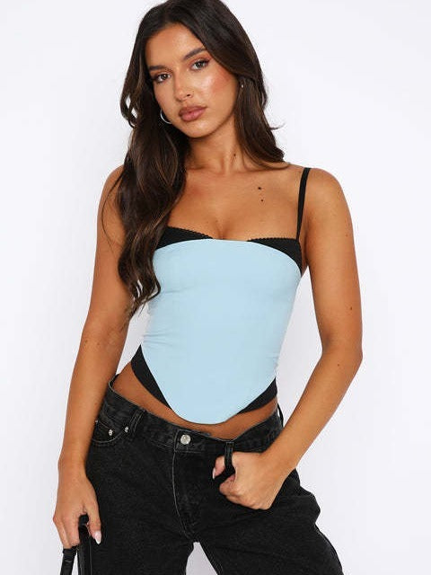 Mosaic Spaghetti Straps Top