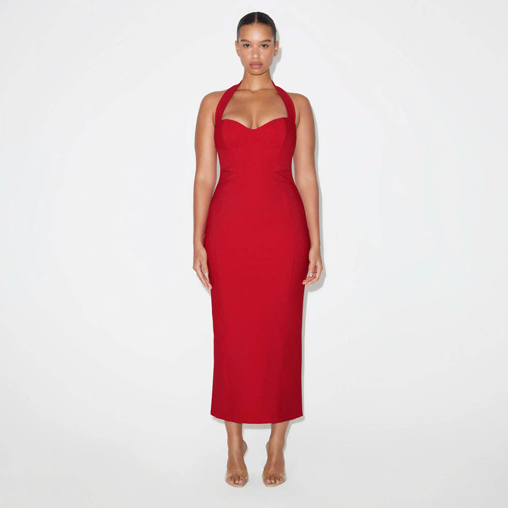 Slit Slim-fit Dress