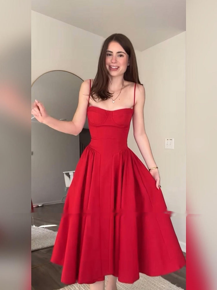 Vintage Court Style Strap Dress