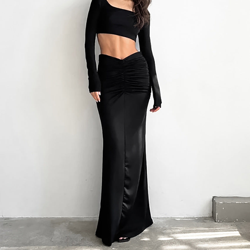 Fishtail Black Skirt