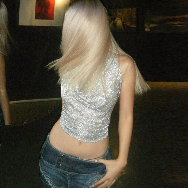 Backless Lace-up Top