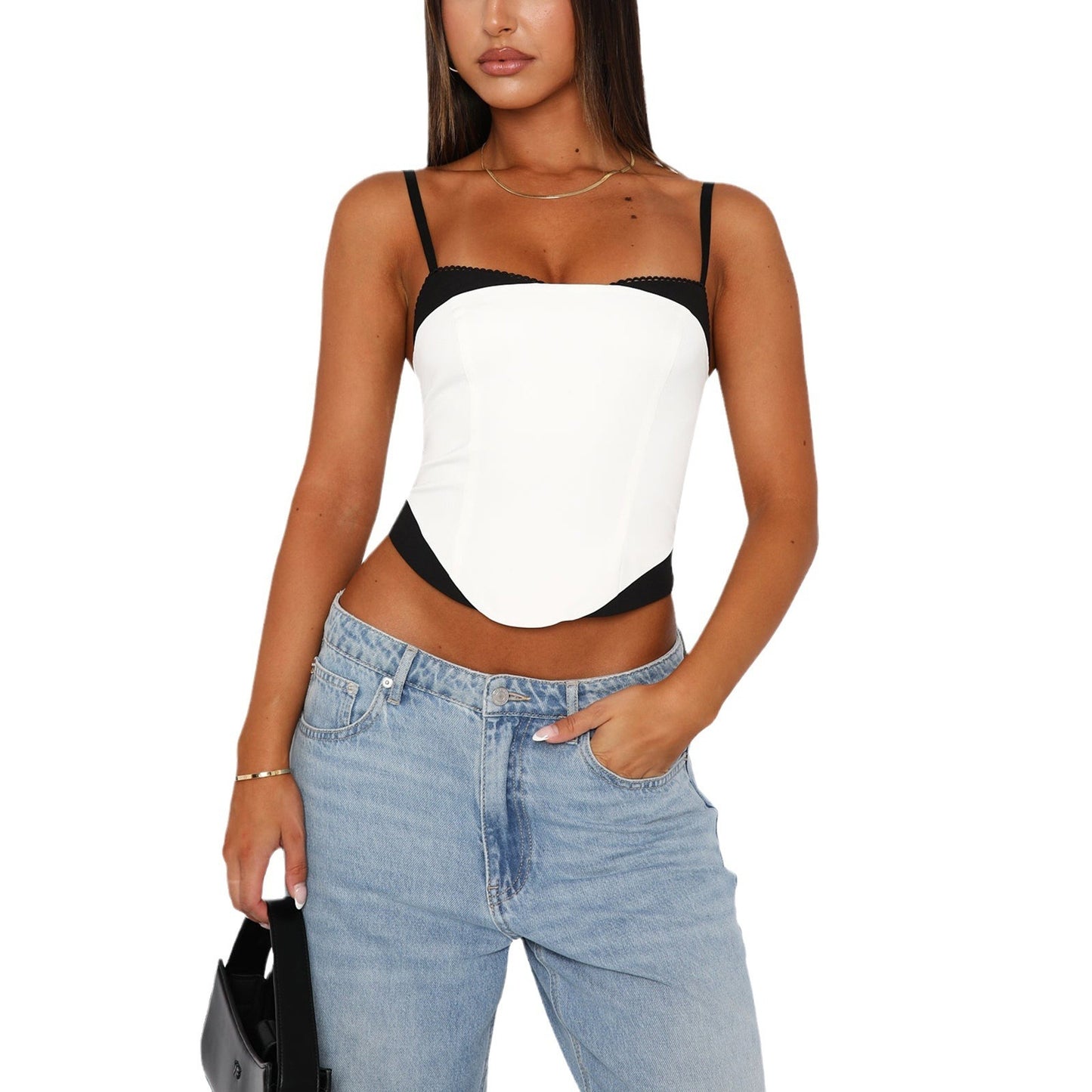 Mosaic Spaghetti Straps Top