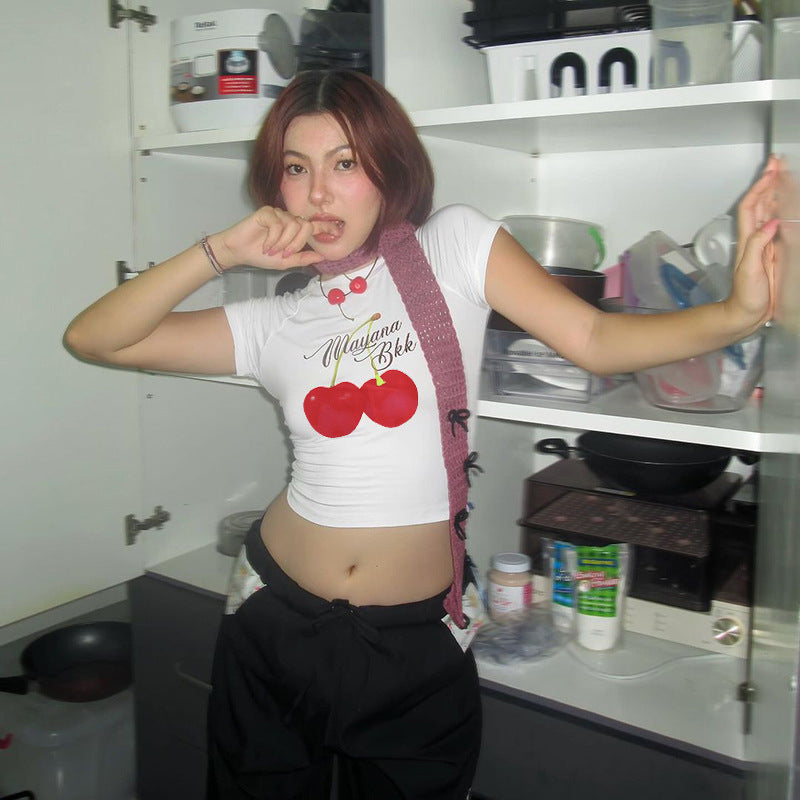 Slim-fit All-match T-shirt Women