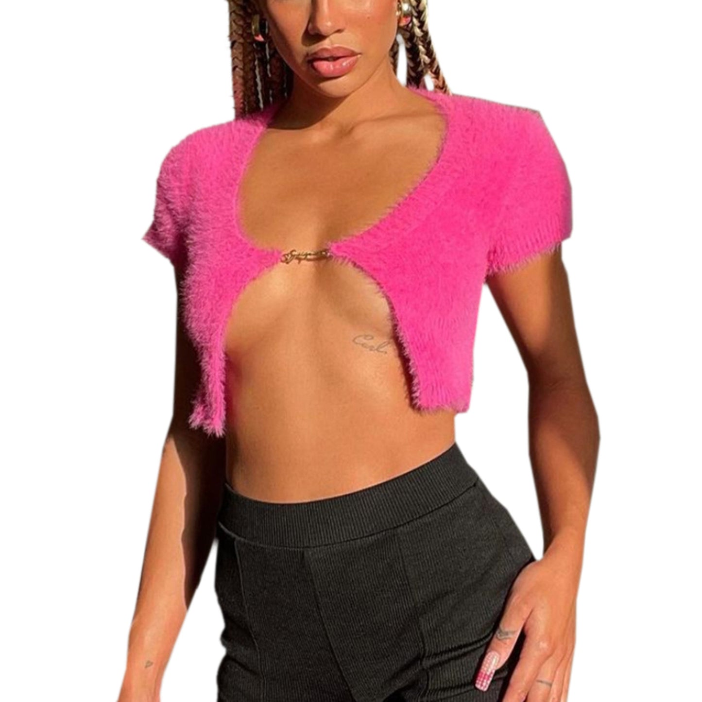 Short Sleeves Sweater