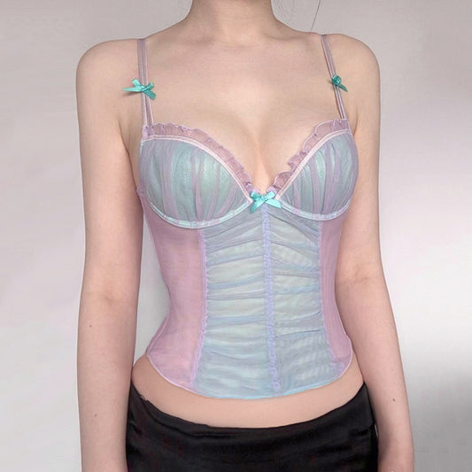 Mesh Bow Small Sling Vest