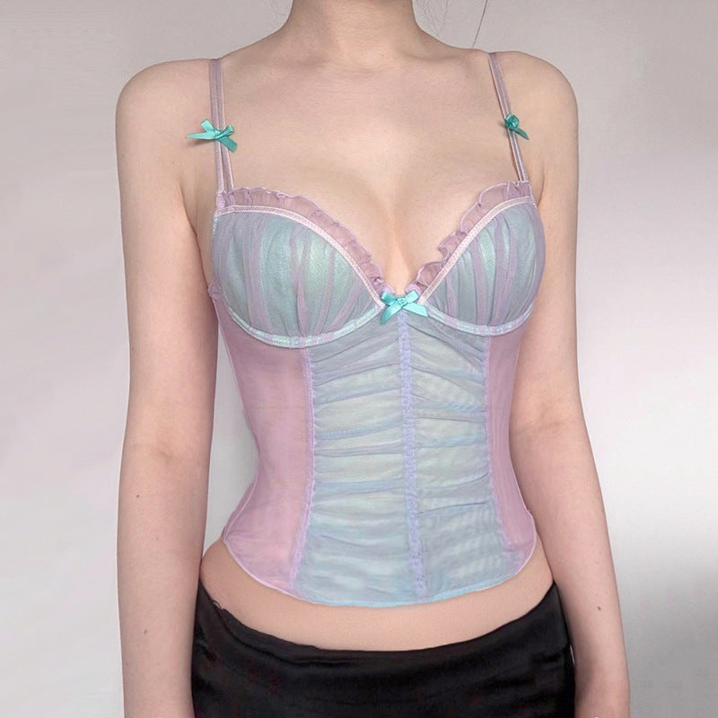 Mesh Bow Small Sling Vest