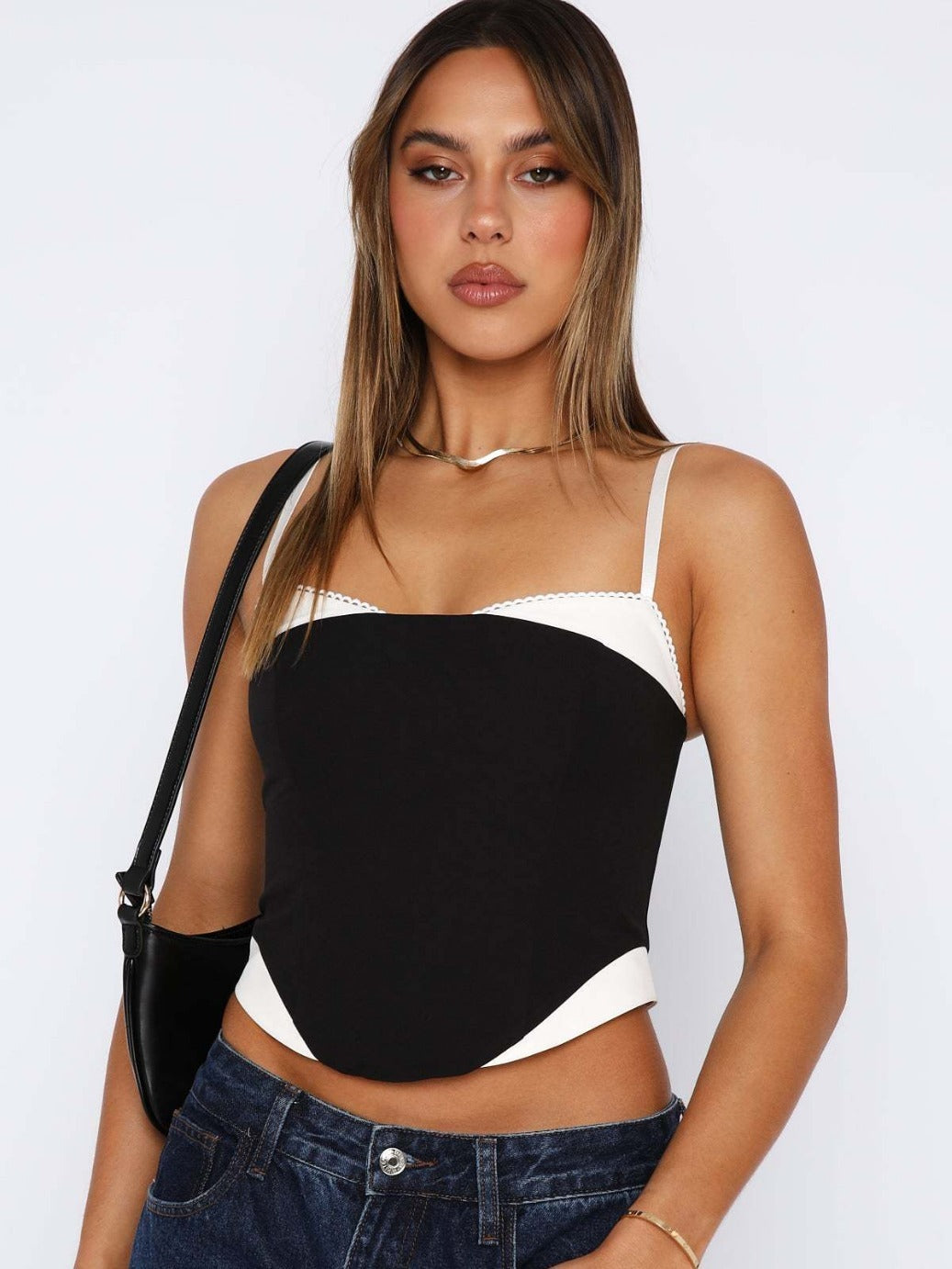 Mosaic Spaghetti Straps Top