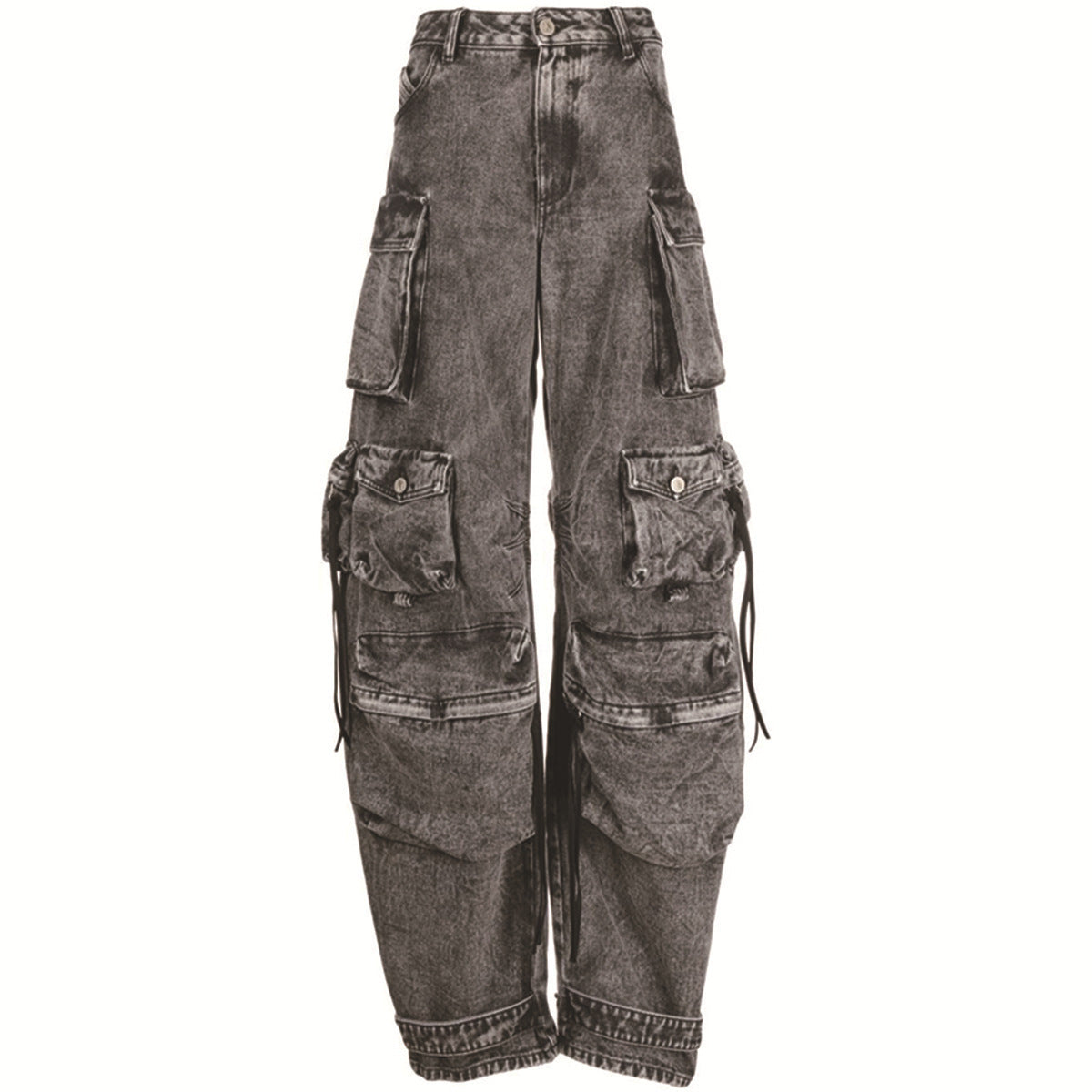 Cargo Jeans Multi-pocket Wide Leg Pants