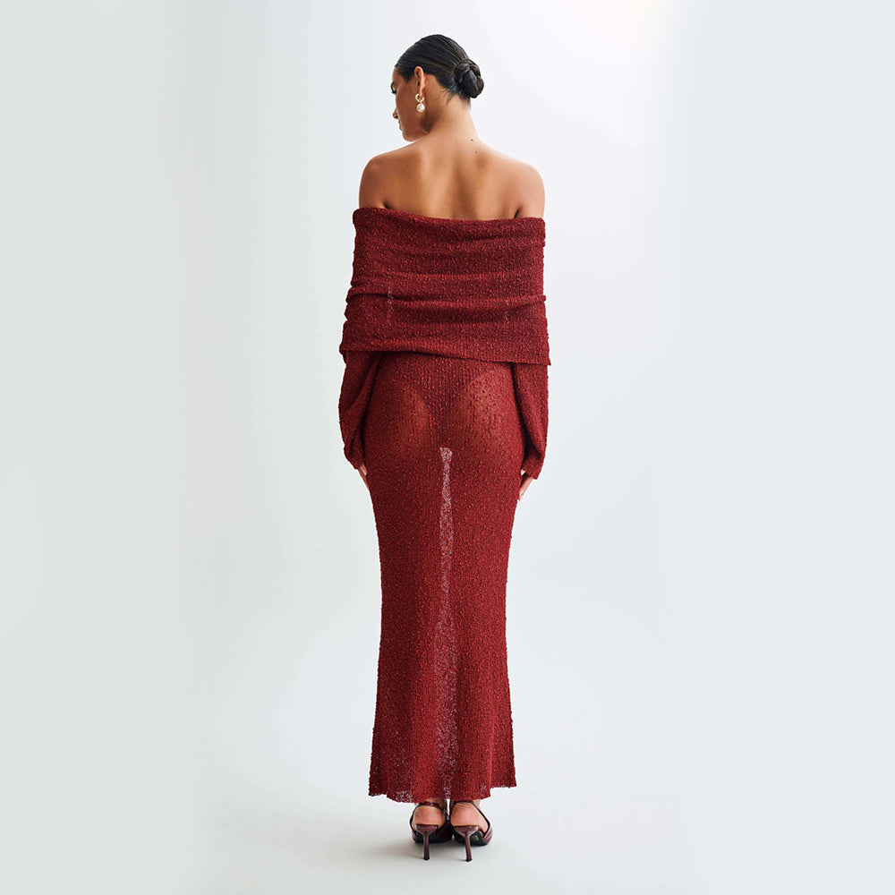Knitted Long-sleeved Dress