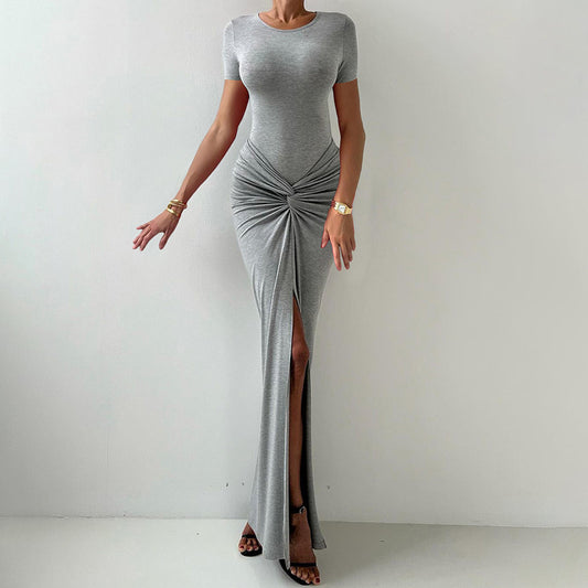 High Waist Split Dress