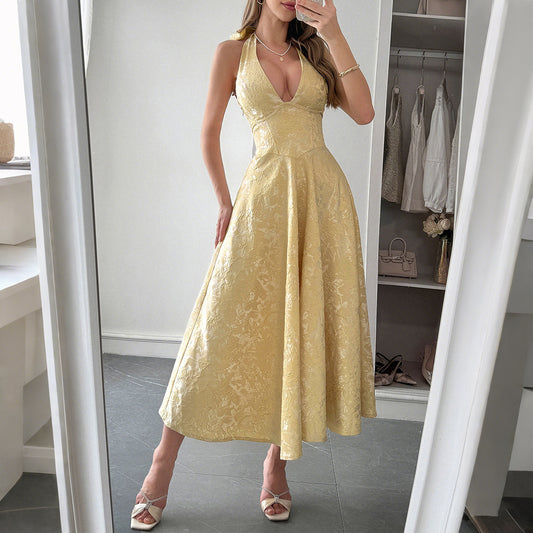 Elegant Halter Dress
