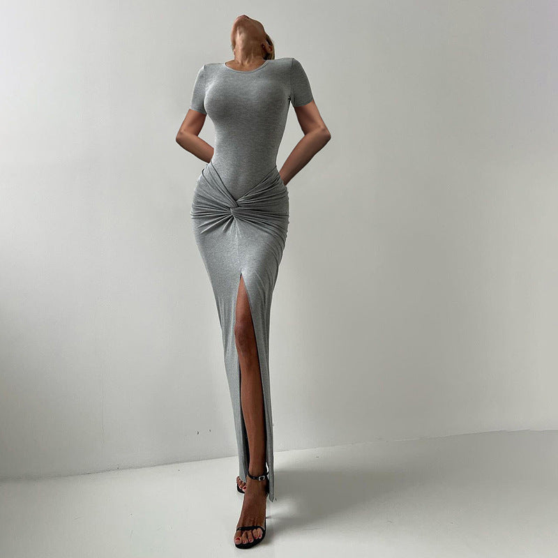 High Waist Split Dress