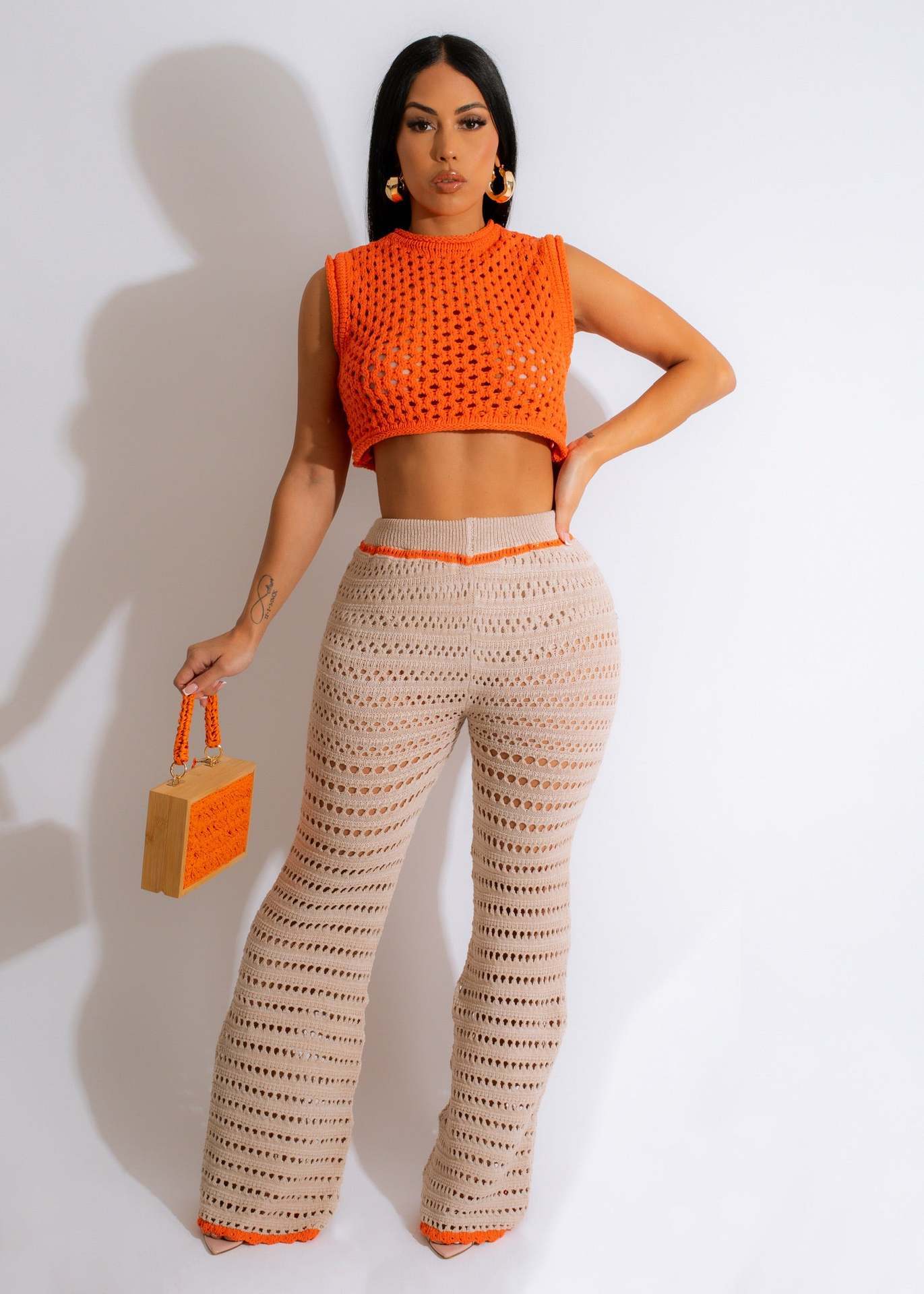 Knitted Hand Crochet Suit