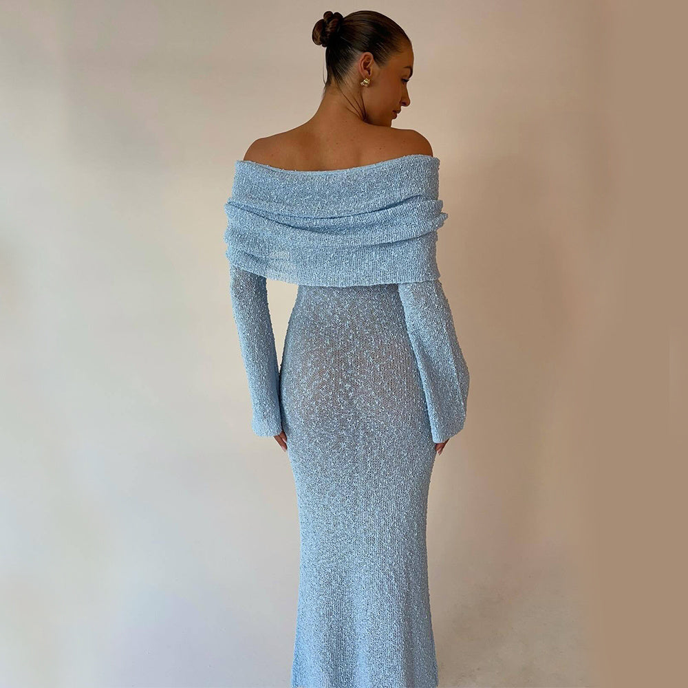 Knitted Long-sleeved Dress