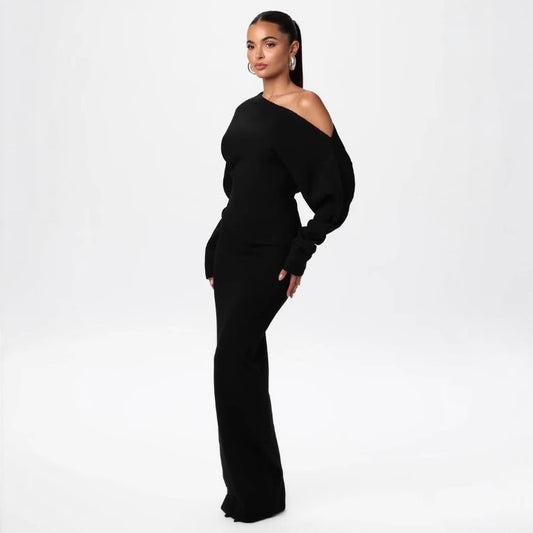 Long Sleeve Slim Fit Elegant Dress