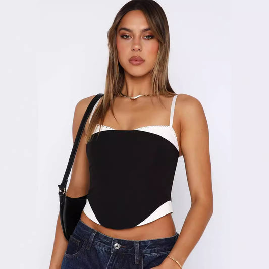 Mosaic Spaghetti Straps Top