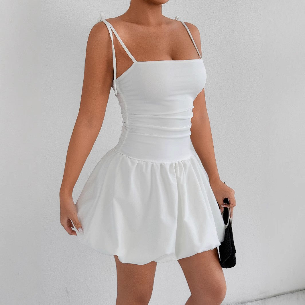 Slim Strap Tube Short Dress
