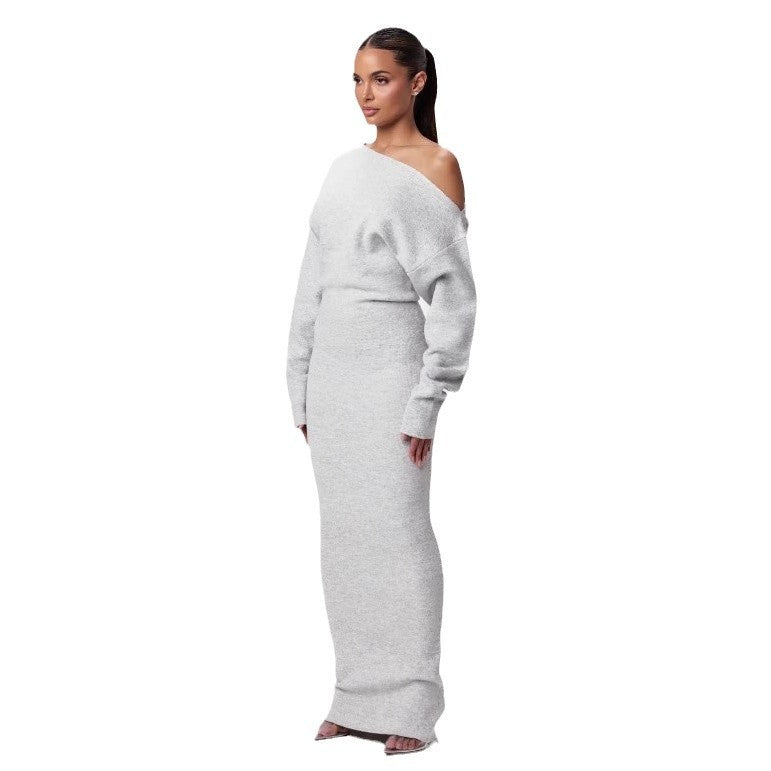 Long Sleeve Slim Fit Elegant Dress
